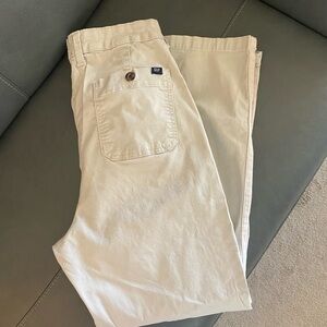 GAP Cream Relaxed Girlfriend Pants